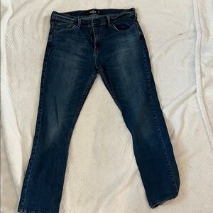 Hollister Dark Blue Straight Jeans